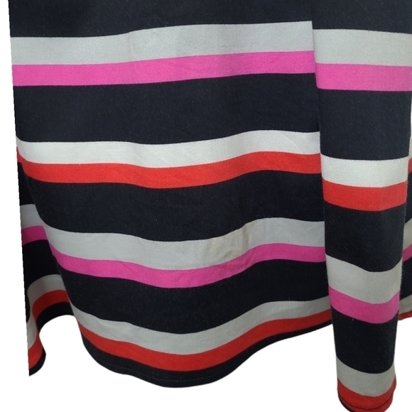 Maggie London Striped A Line Dress Multi Color Size 6 - Picture 10 of 12